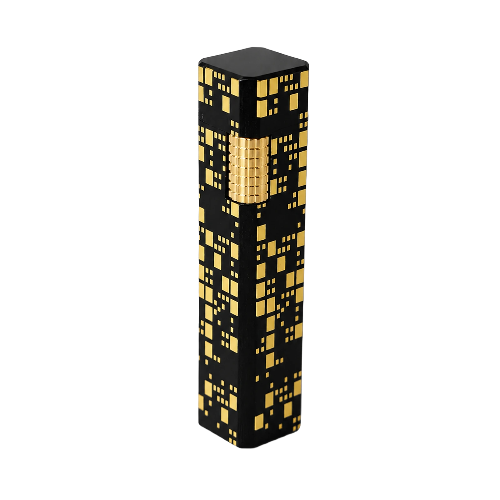 CAKA Pixel Kalem & Çakmak Seti: Geometrik Tasarım, Premium Metal Gövde