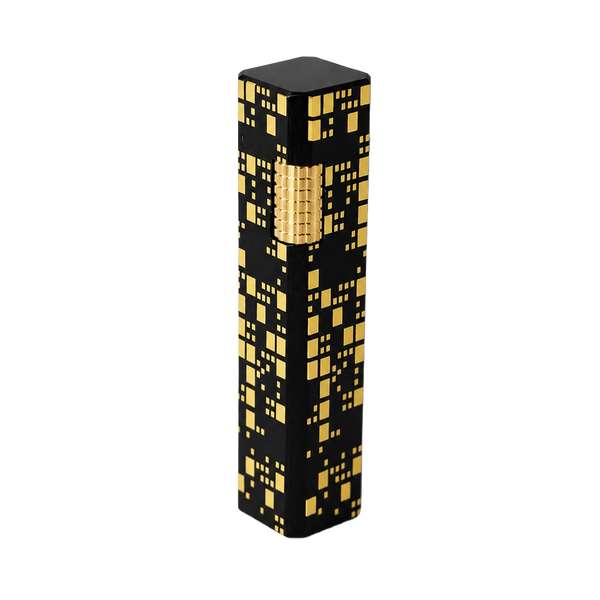 CAKA Pixel Kalem & Çakmak Seti: Geometrik Tasarım, Premium Metal Gövde