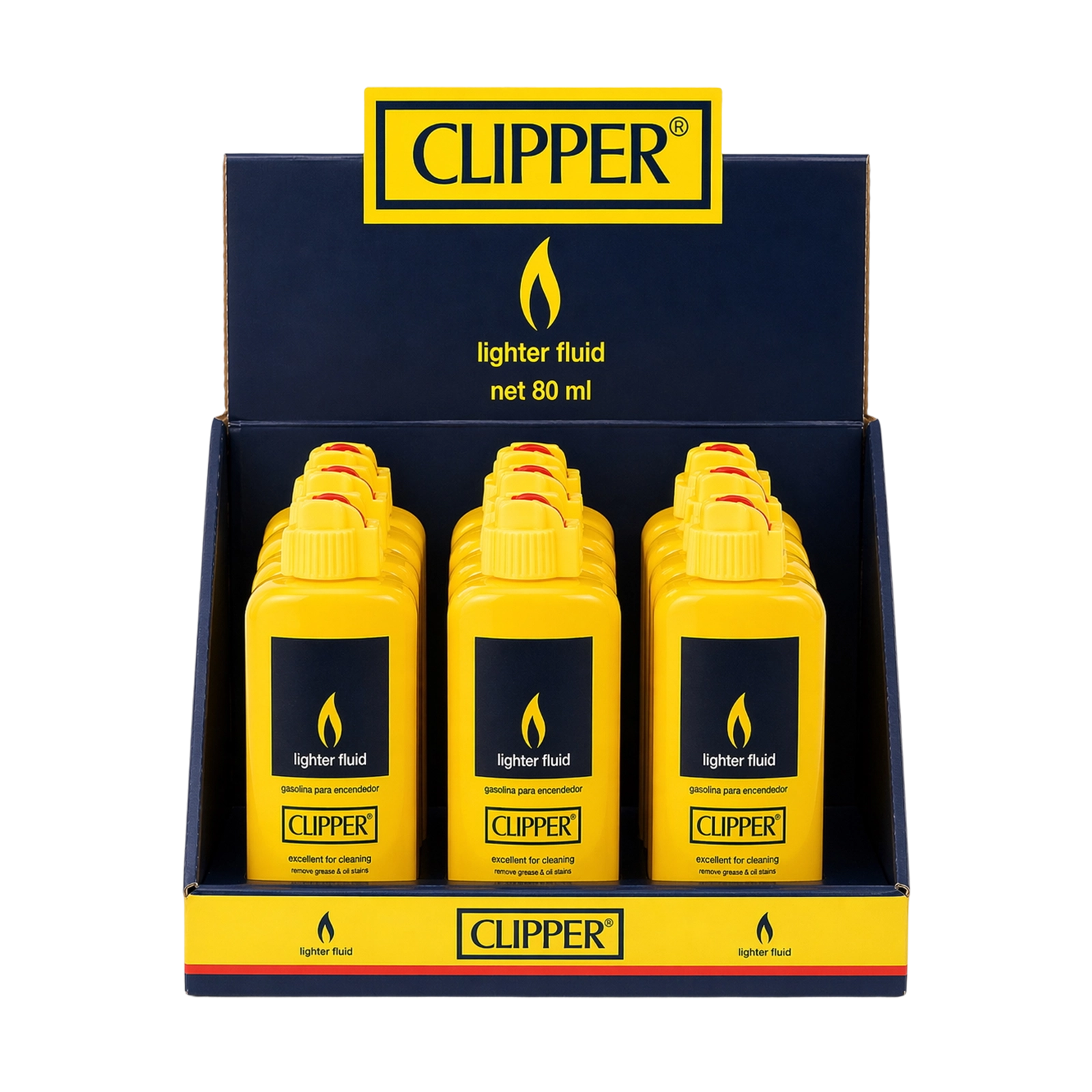 Clipper Benzin 80ml - Çakmak Benzini 12 Adet (Zippo Uyumlu)