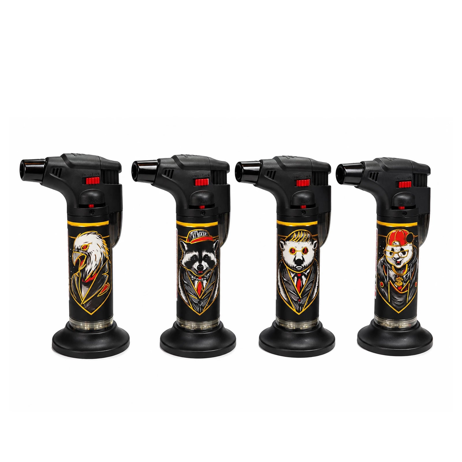 Gold Orion Pürmüz Çakmak - Jet Torch Çakmak - Puro, Mutfak ve Mangal Kullanımı (Standlı - Premium Seri)