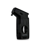 Puro Çakmağı Black Wood Jet Alev V-Cut Puro Kesicili