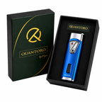 Quantoro Çift Jet Alev Ice Blue Puro Çakmağı: Parlak Tasarım, Güçlü Torch Performansı