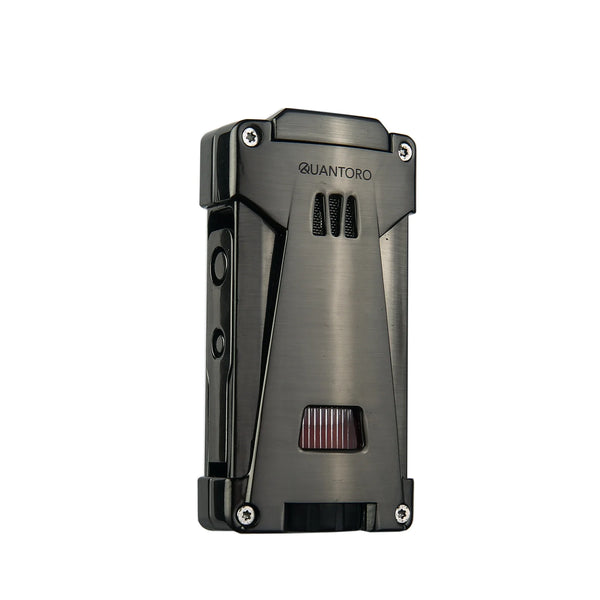 Üçlü Torch Jet Alev Gunmetal Puro Çakmağı