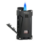 Üçlü Torch Jet Alev Gunmetal Puro Çakmağı