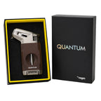 Quantum Old Wood Tek Torch Jet Alev V-Cut Puro Çakmağı: Klasik Ahşap Görünüm, Modern Torch Gücü