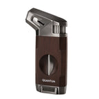 Quantum Old Wood Tek Torch Jet Alev V-Cut Puro Çakmağı: Klasik Ahşap Görünüm, Modern Torch Gücü