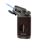 Quantum Old Wood Tek Torch Jet Alev V-Cut Puro Çakmağı: Klasik Ahşap Görünüm, Modern Torch Gücü