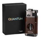 Quantum Black Çift Torch Jet Alev V-Cut Puro Çakmağı: Güçlü Alev, Kusursuz Kesim