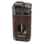 Quantum Black Çift Torch Jet Alev V-Cut Puro Çakmağı: Güçlü Alev, Kusursuz Kesim